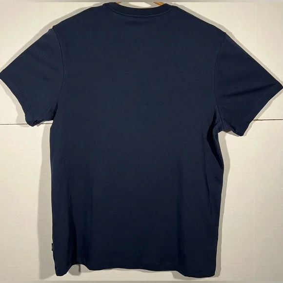 NEW J Crew Christmas T-Shirt Sz Medium Navy Golden Retriever Antlers Graphic Tee - Picture 4 of 12